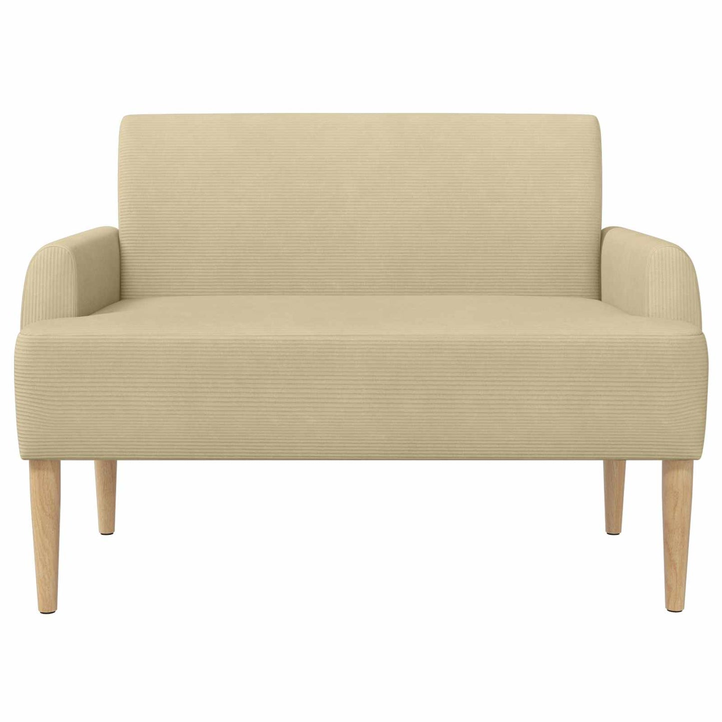 vidaXL Love seat με κουμπιά Ανοιχτό Πράσινο Γκρι 116 x 67 x 81 εκ