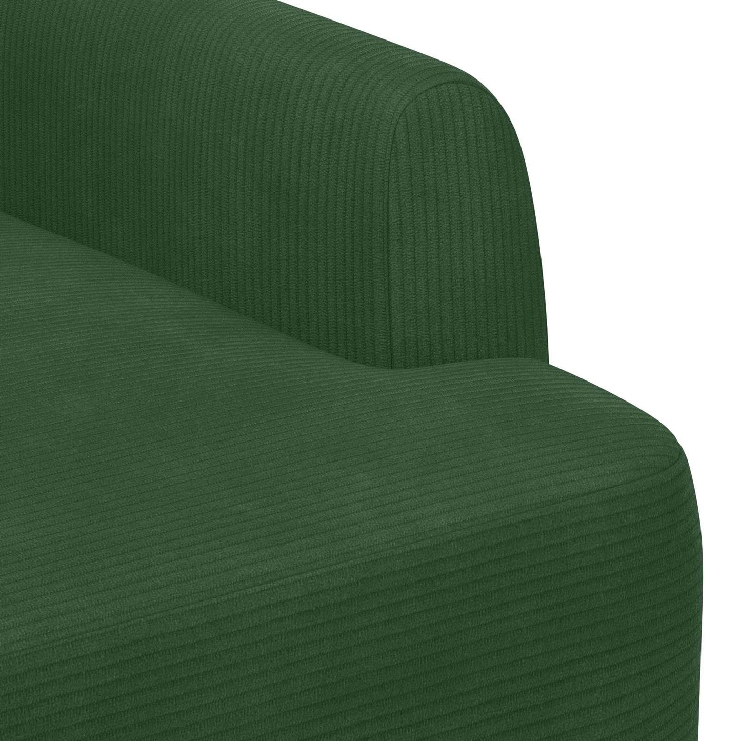 vidaXL Love seat με κουμπιά Τζαγκουάρ Πράσινο 116 x 67 x 81 εκ