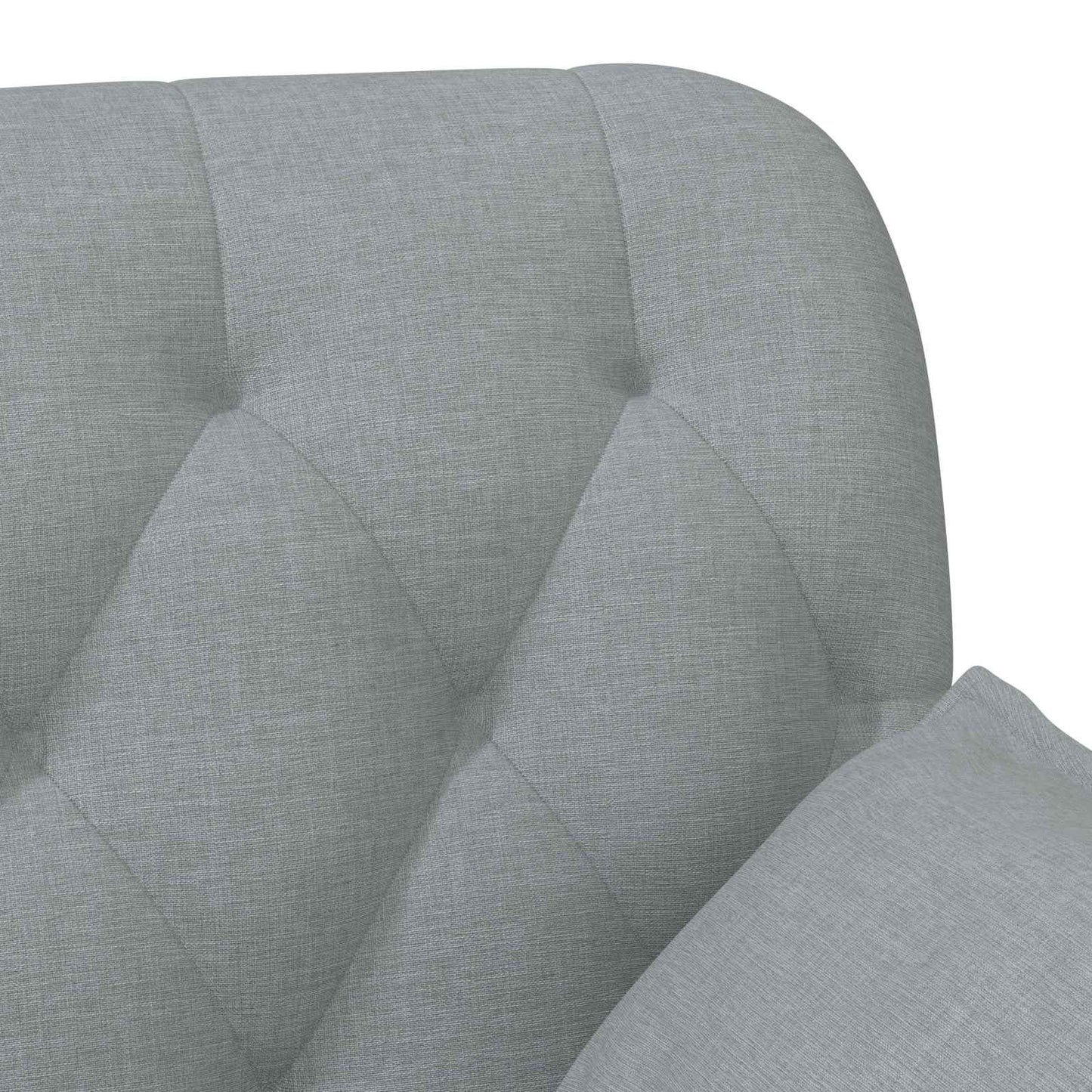vidaXL Love seat με κουμπιά Ανοιχτό γκρι 111 x 68 x 80 εκ. Ύφασμα