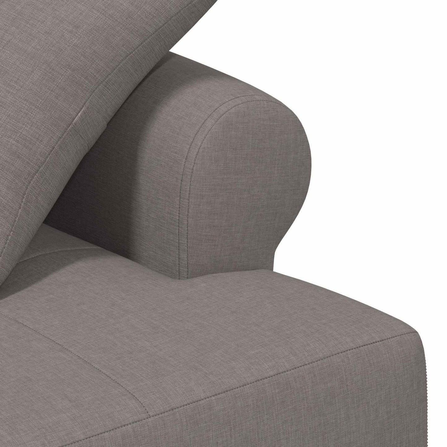 vidaXL Love seat με κουμπιά Taupe 120 x 65 x 79 εκ Ύφασμα