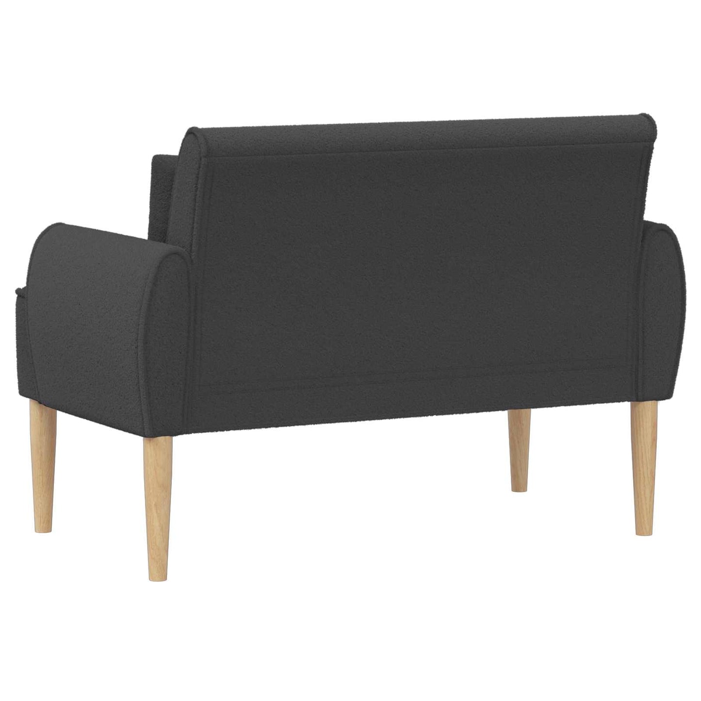 vidaXL Love seat με κουμπιά Σκούρο Γκρι 117 x 67 x 77 εκ. Μπουκλέ