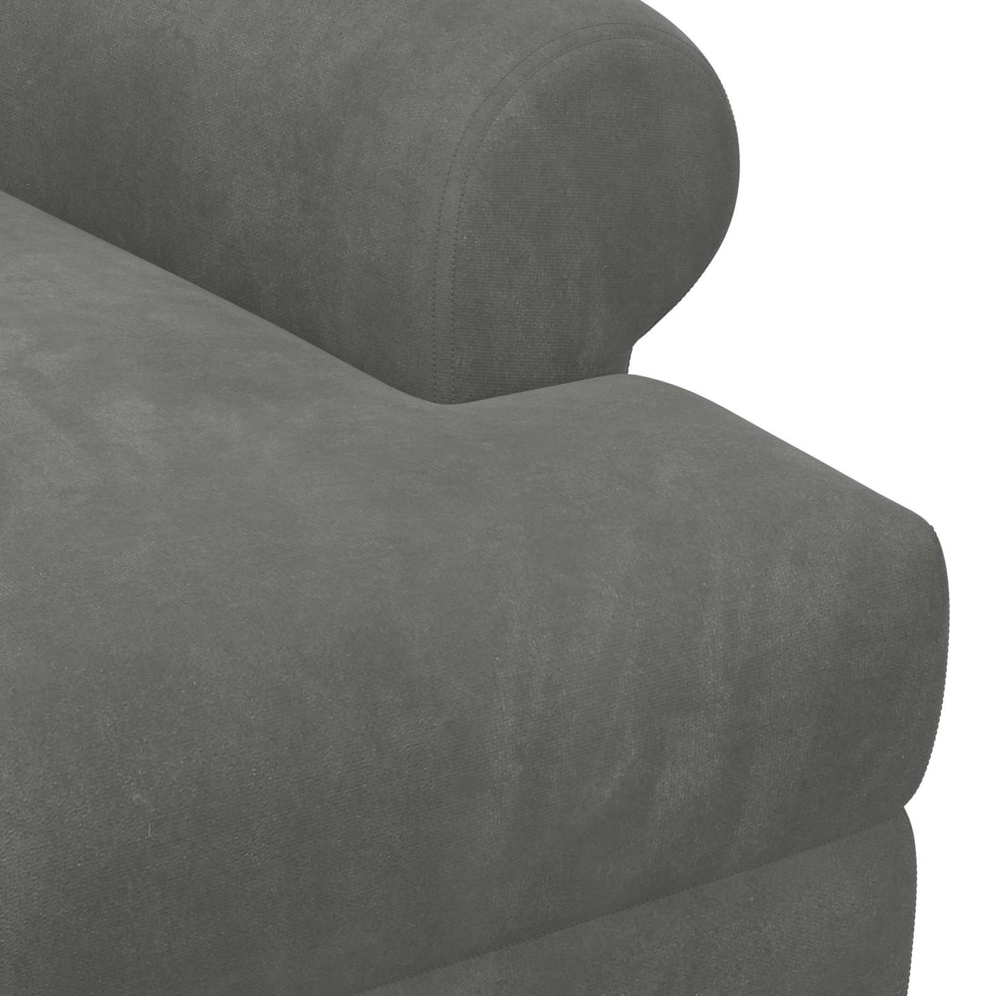 vidaXL Love seat με κουμπιά Σκούρο Γκρι 120 x 66 x 78 εκ. Βελούδο