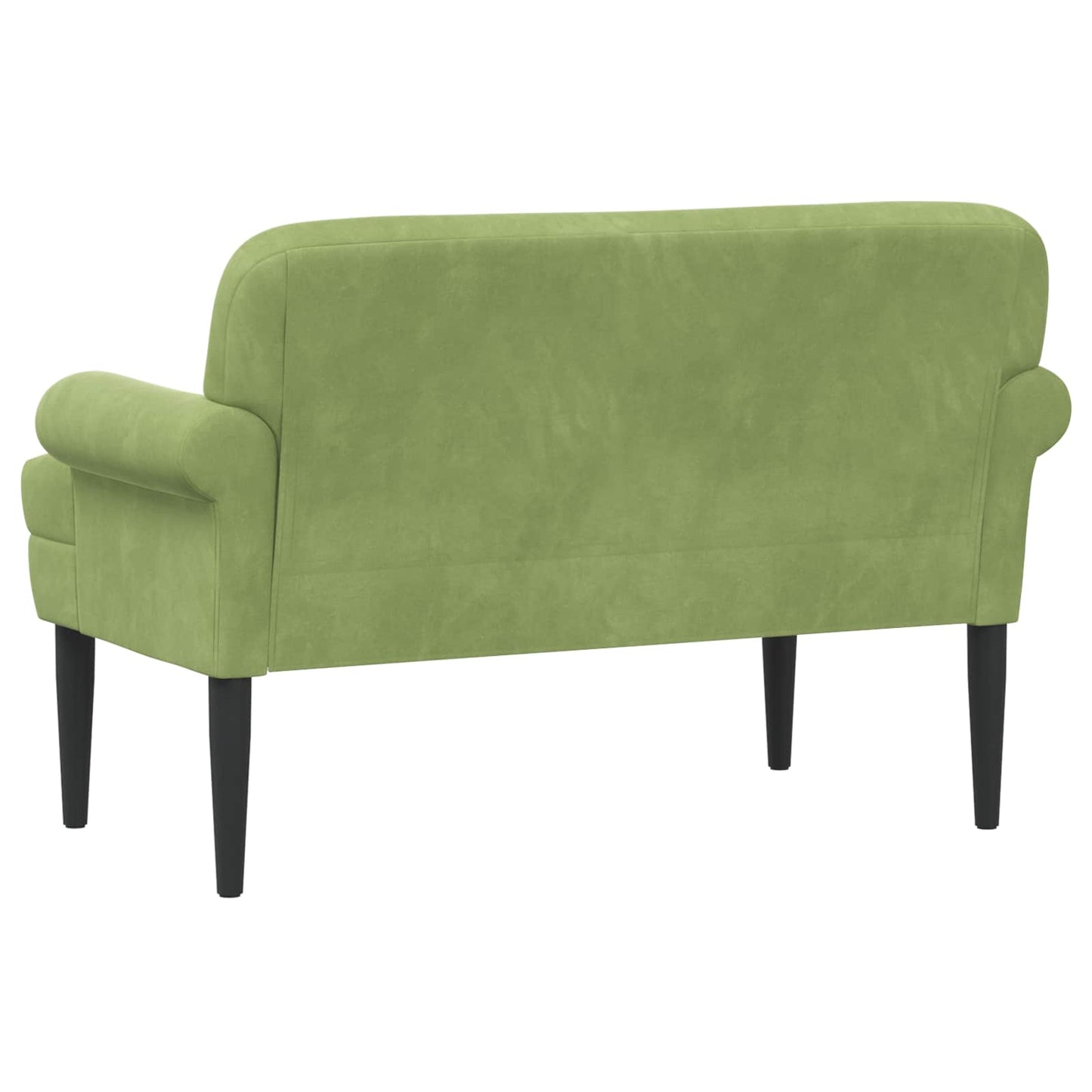 vidaXL Love seat με κουμπιά Ανοιχτό Πράσινο 120 x 66 x 78 εκ. Βελούδο