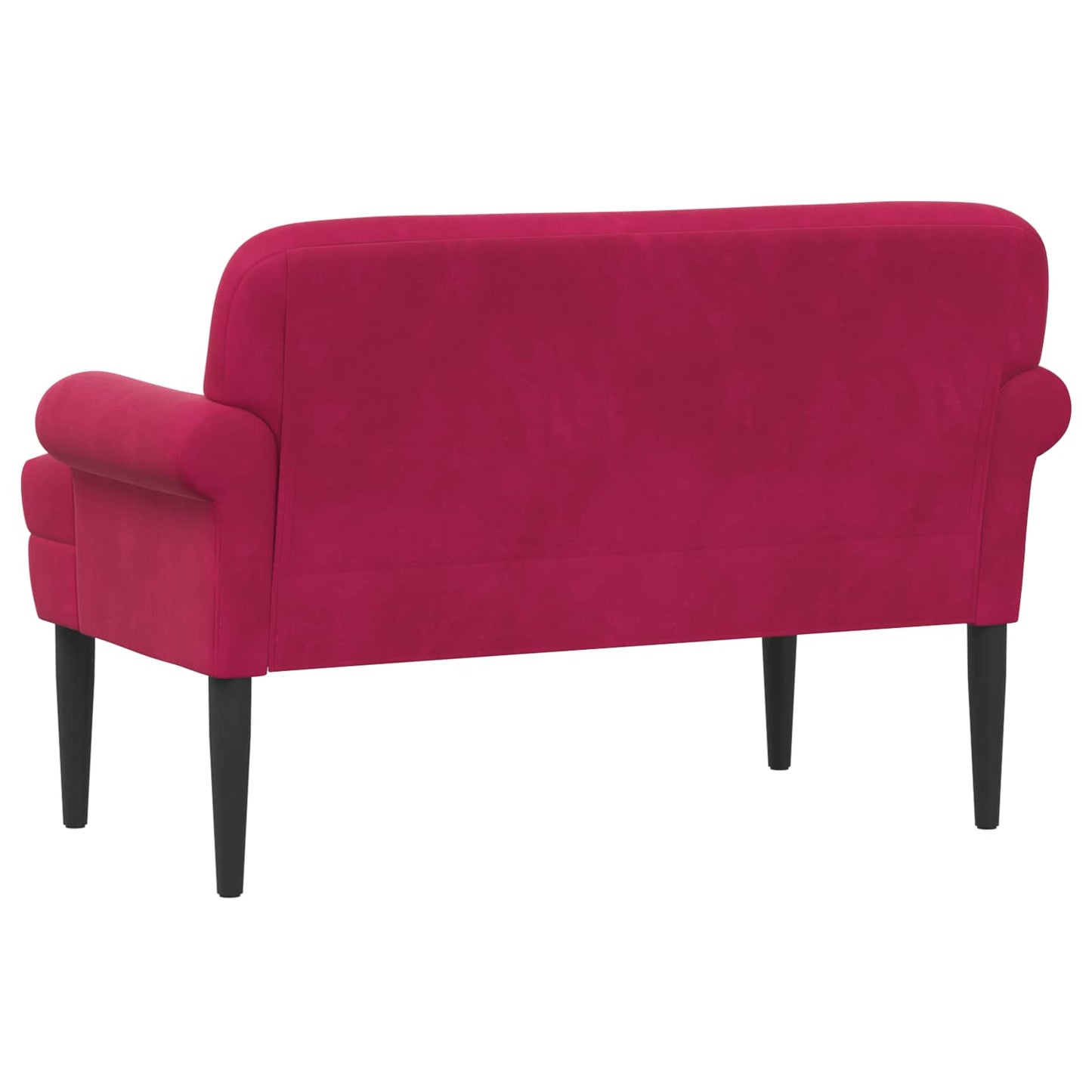 vidaXL Love seat με κουμπιά Κόκκινο 120 x 66 x 78 εκ. Βελούδο