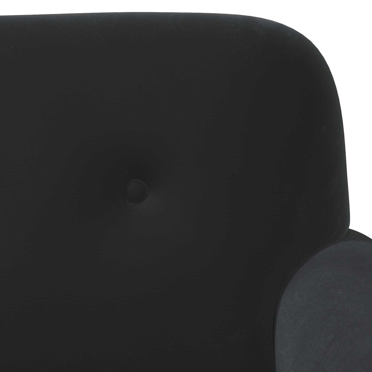 vidaXL Love seat με κουμπιά Μαύρο 120 x 66 x 78 εκ. Βελούδο