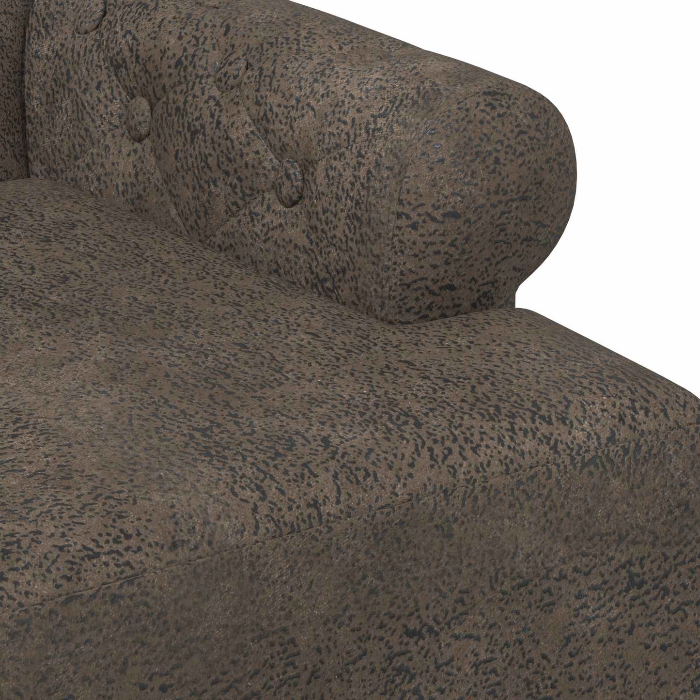 vidaXL Love seat με κουμπιά Σκούρο Γκρι 120 x 65 x 78 εκ