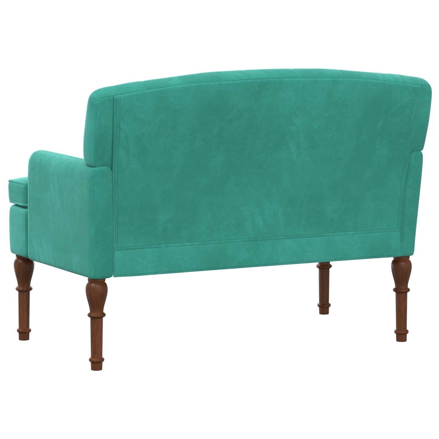vidaXL Love seat με κουμπιά Τιρκουάζ 111 x 65 x 79 εκ Βελούδο