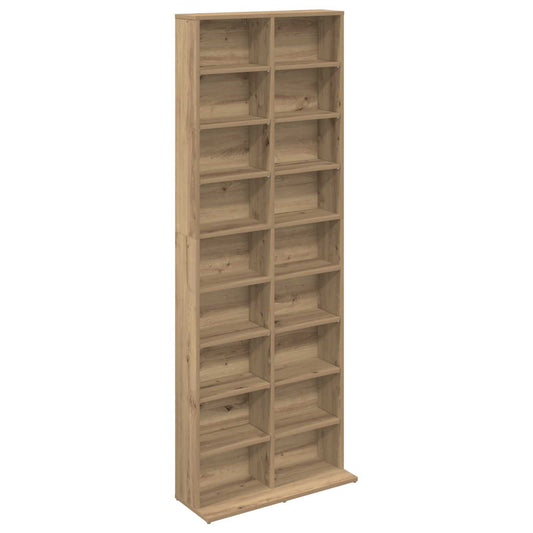 vidaXL Ντουλάπα CD Artisan Δρυς 65 x 23,5 x 175 εκ. Επεξεργασμένο Ξύλο