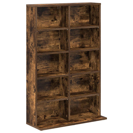 vidaXL Ντουλάπα CD Καπνισμένο Ξύλο Δρυός 65 x 23,5 x 97,5 εκ.