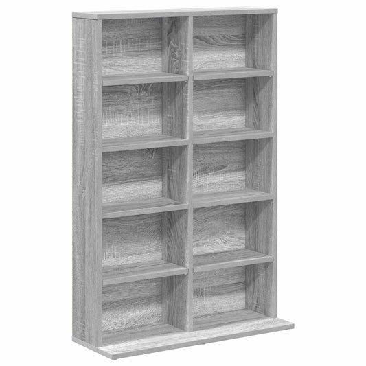 vidaXL Ντουλάπα CD Γκρι Sonoma 65 x 23,5 x 97,5 εκ. Επεξεργασμένο Ξύλο