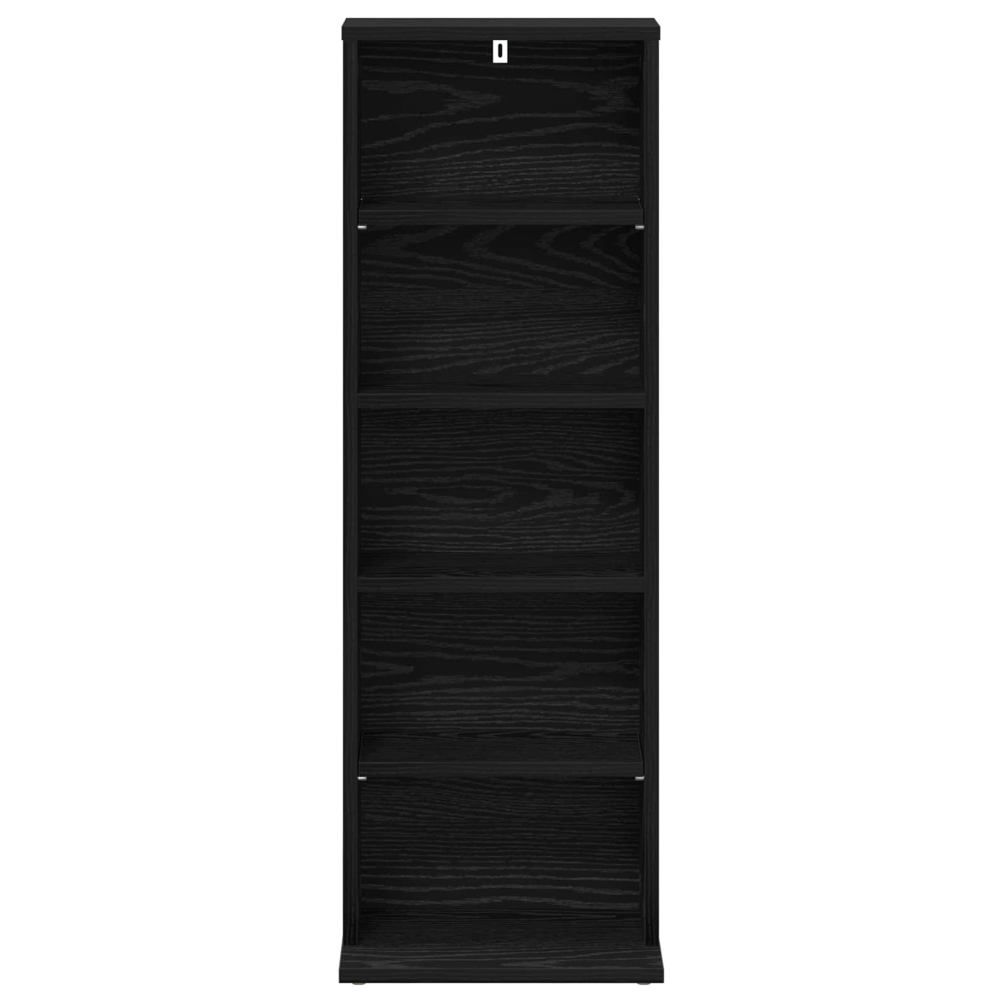 vidaXL Ντουλάπα CD Μαύρη Δρυς 33 x 23,5 x 97,5 εκ. Επεξεργασμένο Ξύλο