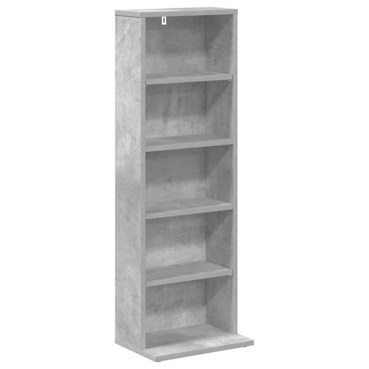vidaXL Ντουλάπα CD Γκρι Σκυροδέματος 33 x 23,5 x 97,5 εκ.