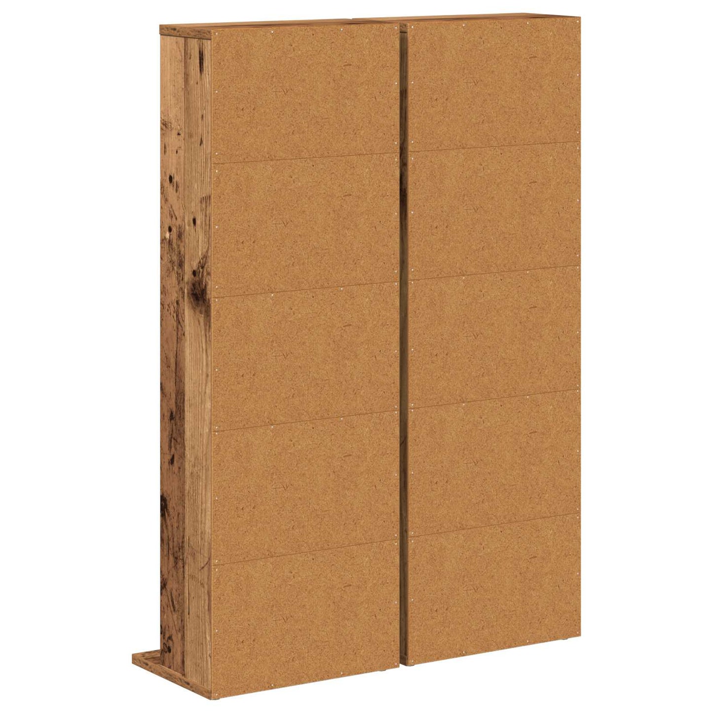 vidaXL Ντουλάπα CD 2 τμχ. Παλαιωμένο ξύλο 33 x 23,5 x 97,5 εκ.