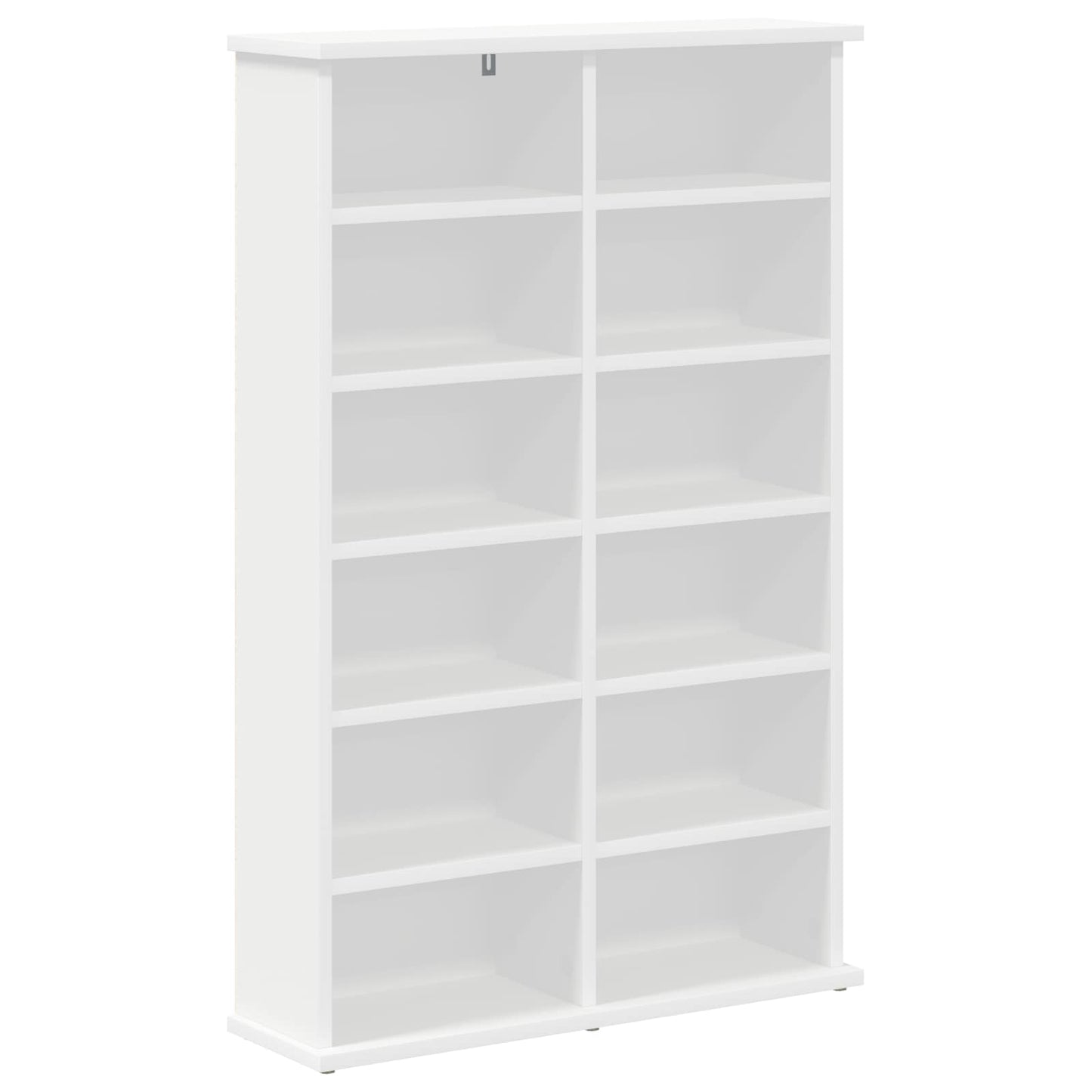 vidaXL Ντουλάπα CD 2 τμχ. Λευκό 60 x 17 x 92 εκ. Επεξεργασμένο Ξύλο