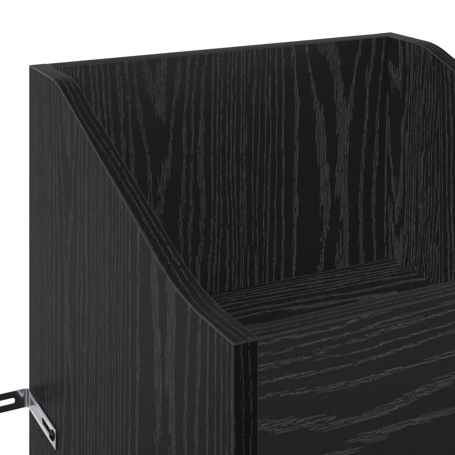 vidaXL Ντουλάπι δίσκων βινυλίου Μαύρη Δρυς 36 x 36 x 95,5 εκ