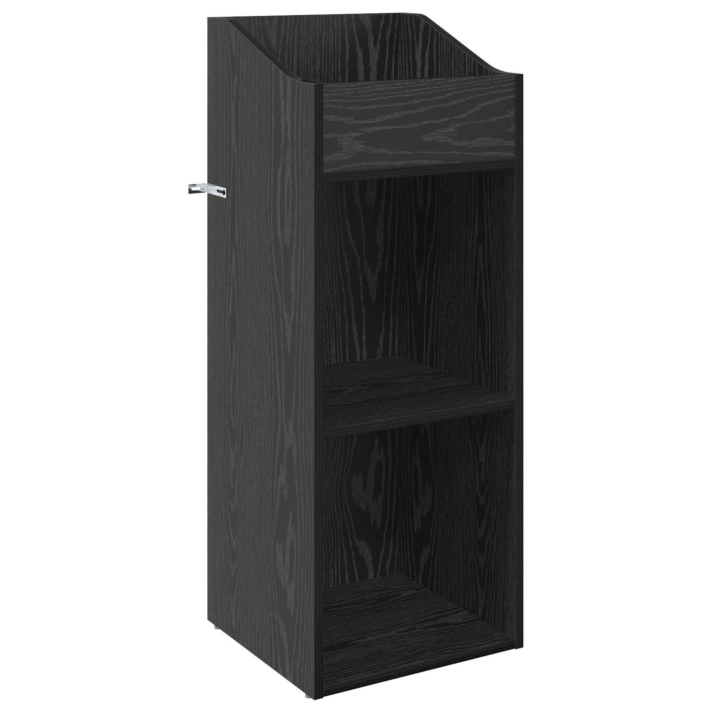 vidaXL Ντουλάπι δίσκων βινυλίου Μαύρη Δρυς 36 x 36 x 95,5 εκ