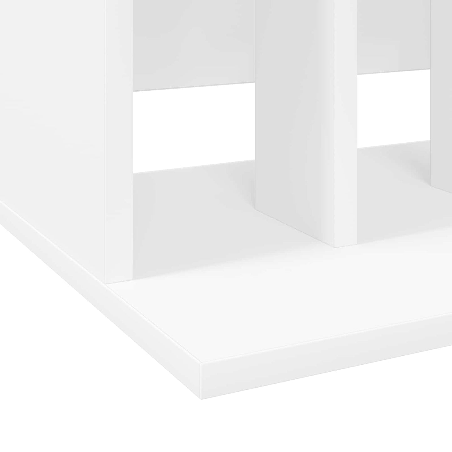 vidaXL Αποθήκευση Βινυλίου Λευκό 42 x 33 x 36 εκ. Επεξεργασμένο Ξύλο