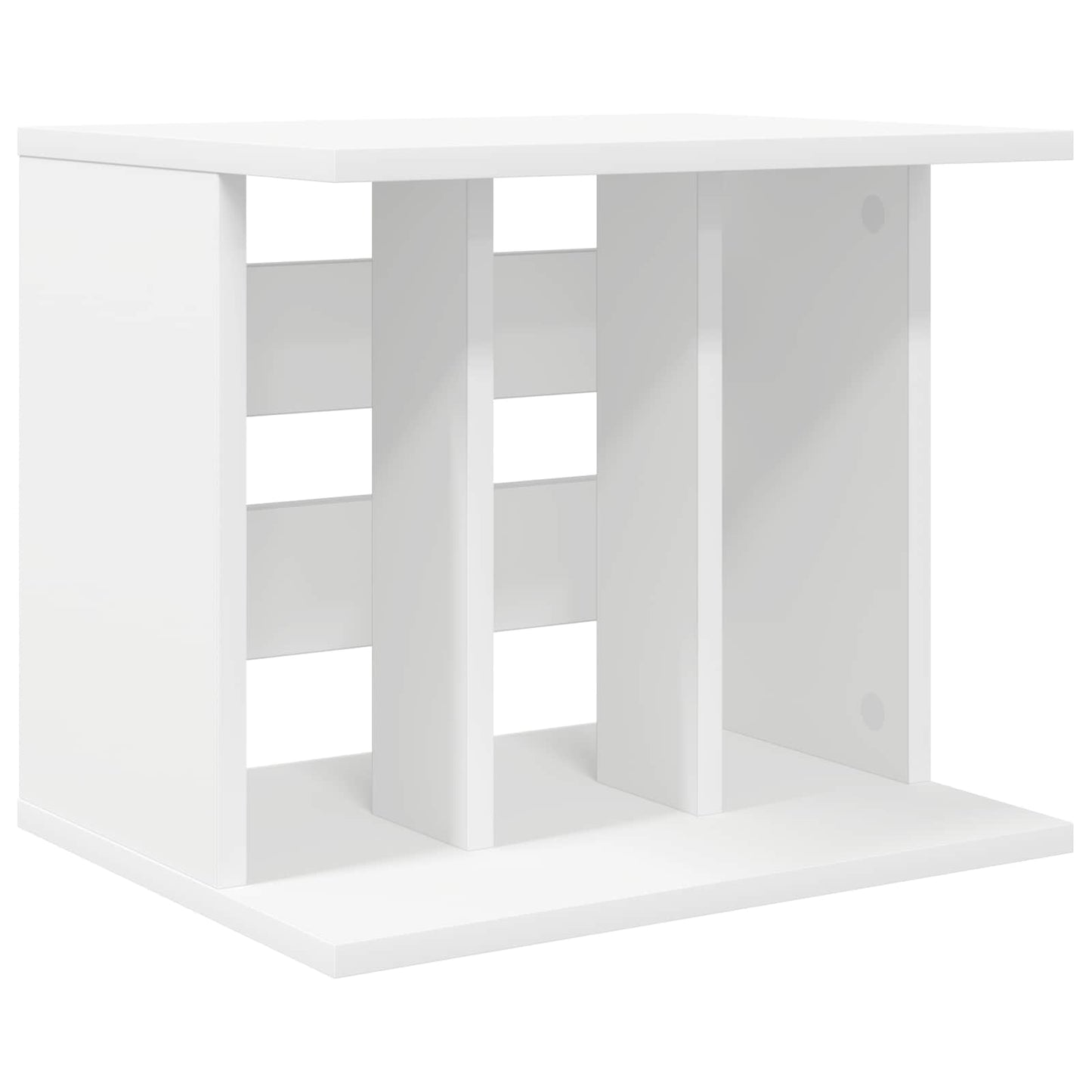 vidaXL Αποθήκευση Βινυλίου Λευκό 42 x 33 x 36 εκ. Επεξεργασμένο Ξύλο