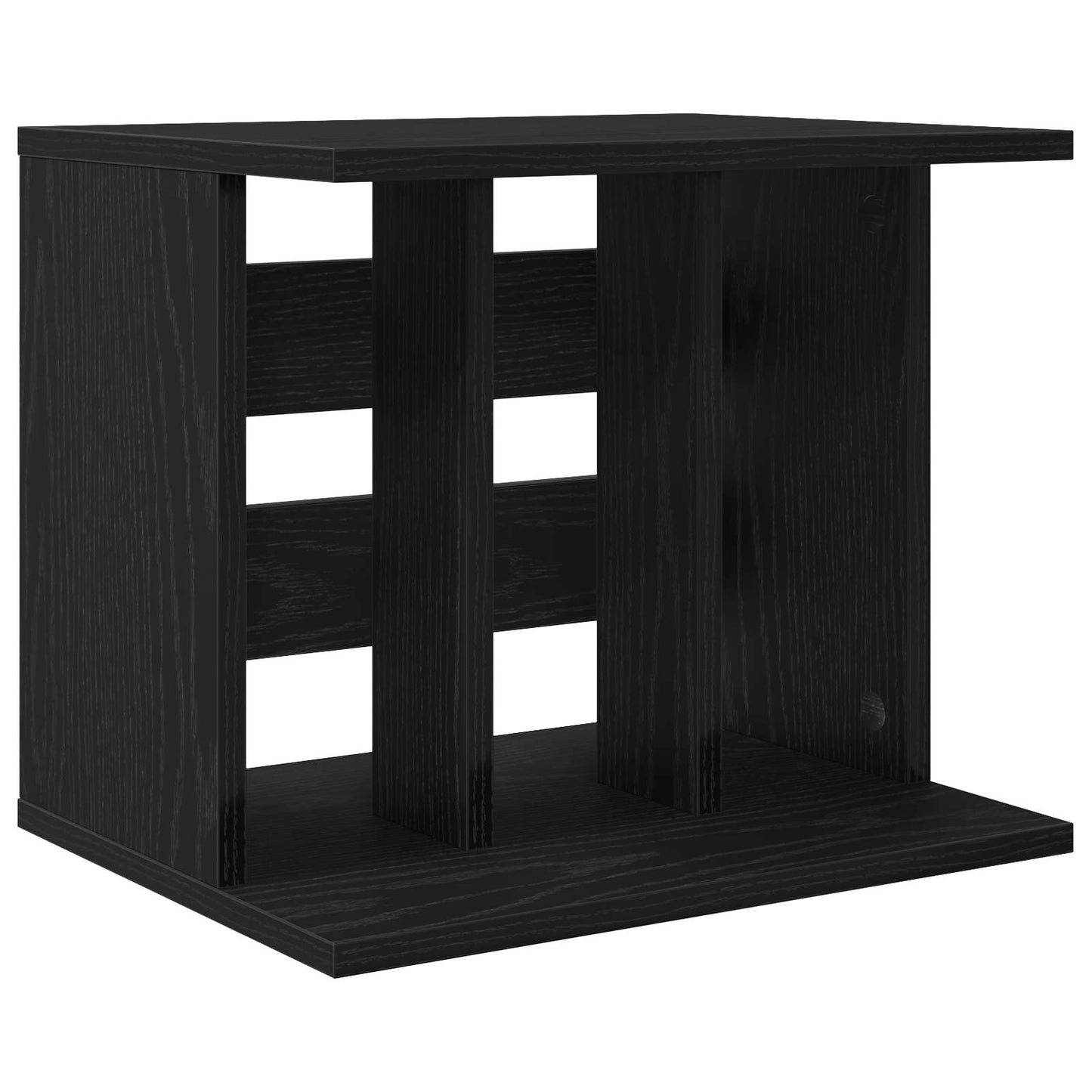 vidaXL Αποθήκευση Βινυλίου Μαύρη Δρυς 42 x 33 x 36 εκ.