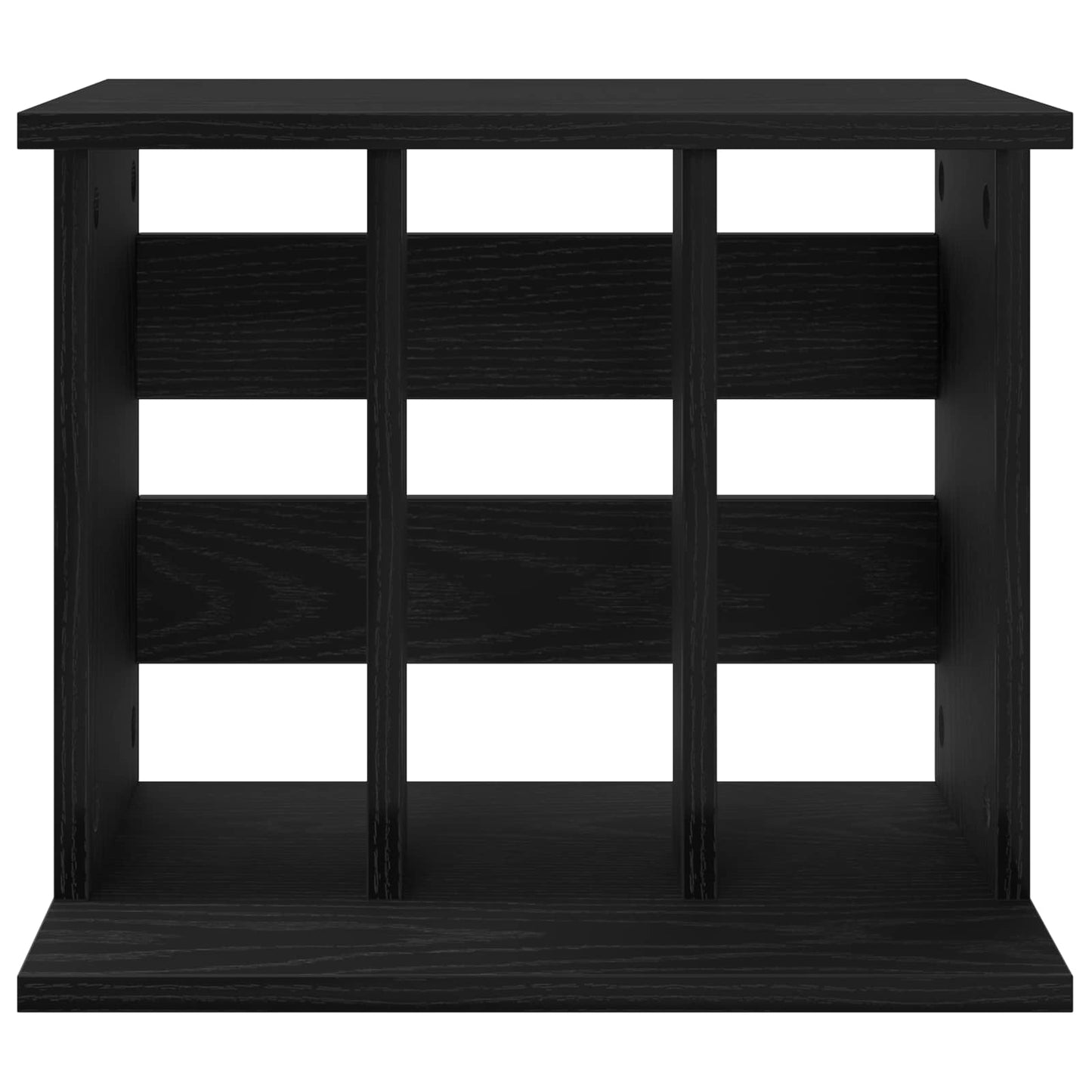 vidaXL Αποθήκευση Βινυλίου Μαύρη Δρυς 42 x 33 x 36 εκ.