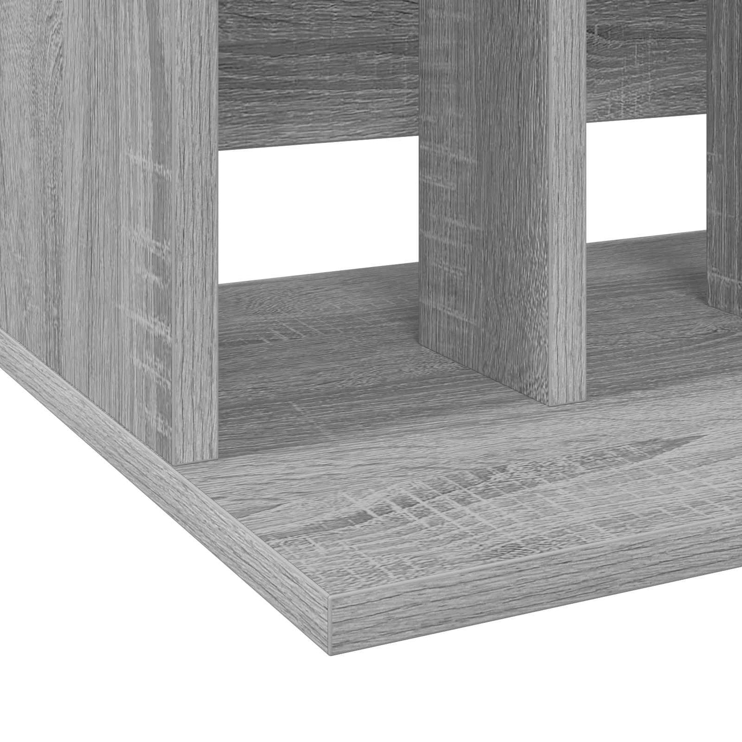 vidaXL Αποθήκευση Βινυλίου Γκρι Sonoma 42 x 33 x 36 εκ.