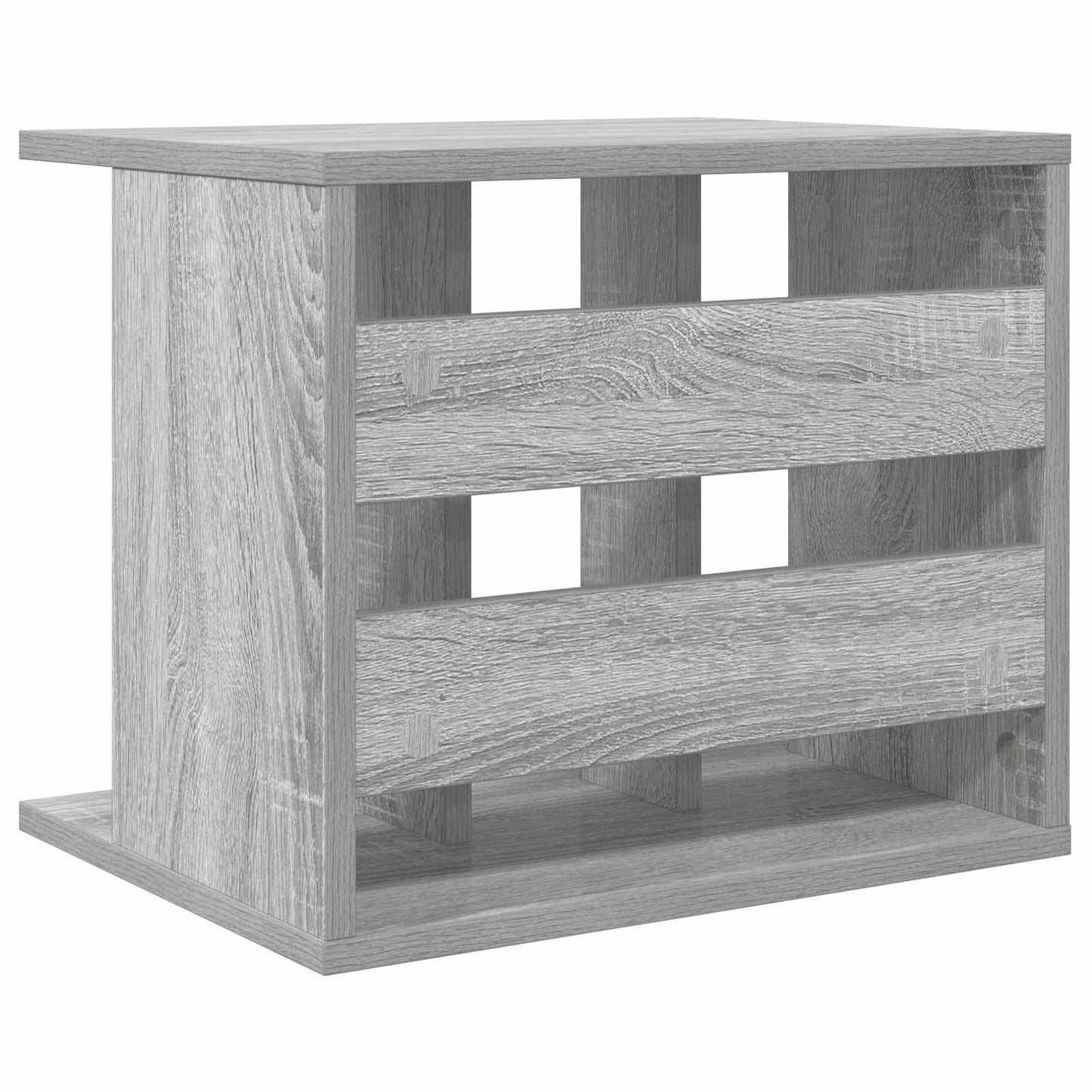 vidaXL Αποθήκευση Βινυλίου Γκρι Sonoma 42 x 33 x 36 εκ.
