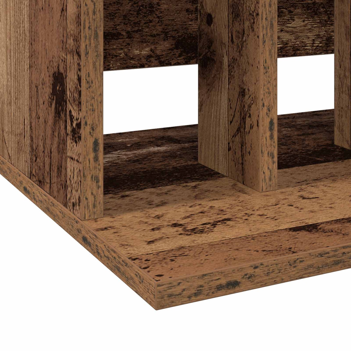 vidaXL Αποθήκευση Βινυλίου Παλαιωμένο ξύλο 42 x 33 x 36 εκ.