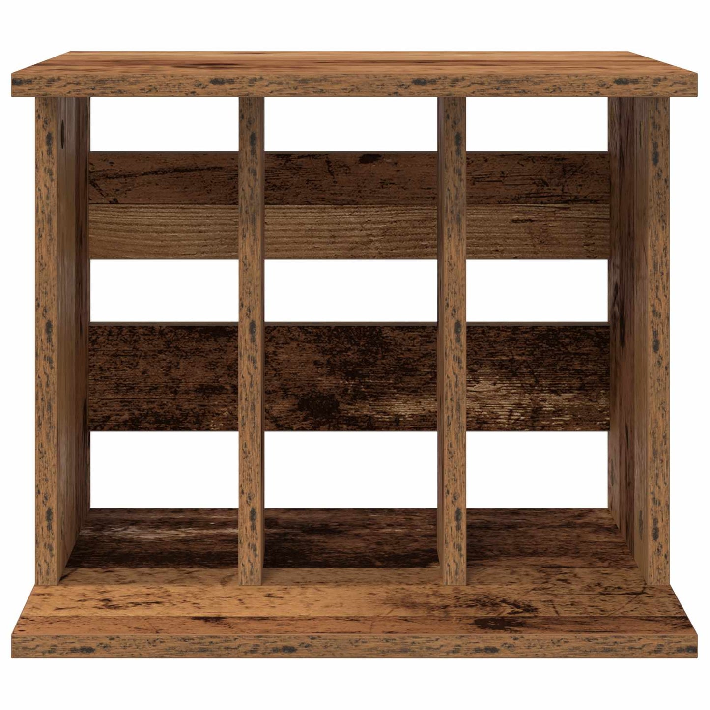 vidaXL Αποθήκευση Βινυλίου Παλαιωμένο ξύλο 42 x 33 x 36 εκ.