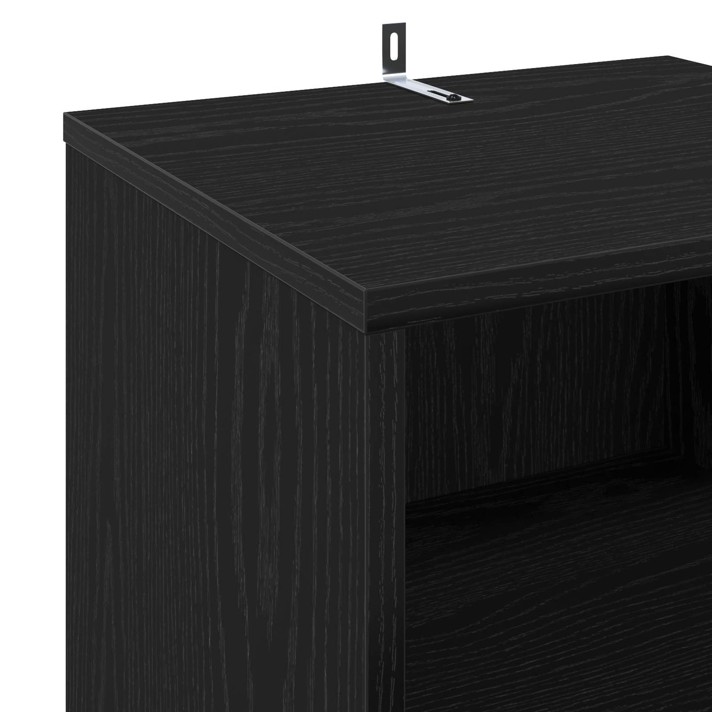 vidaXL Ντουλάπι δίσκων βινυλίου Μαύρη Δρυς 38 x 33 x 61 εκ