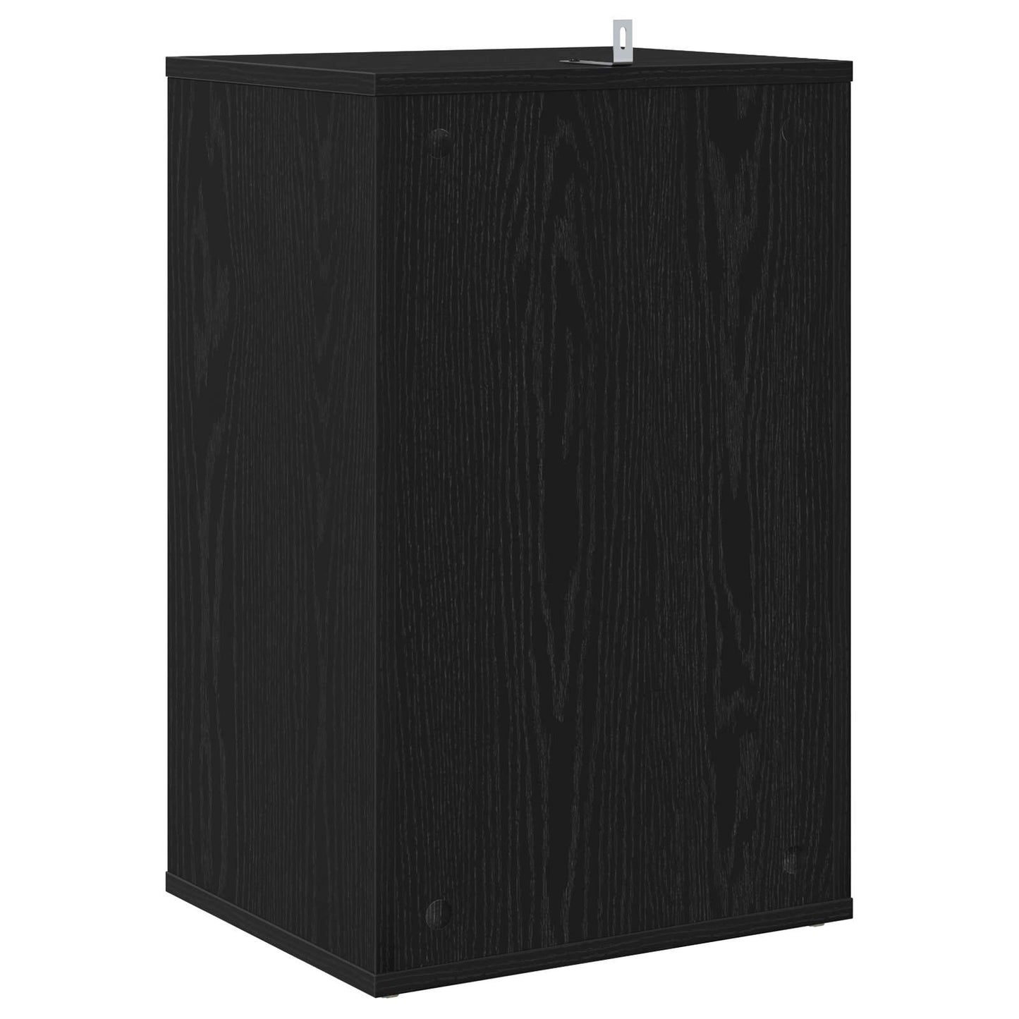 vidaXL Ντουλάπι δίσκων βινυλίου Μαύρη Δρυς 38 x 33 x 61 εκ