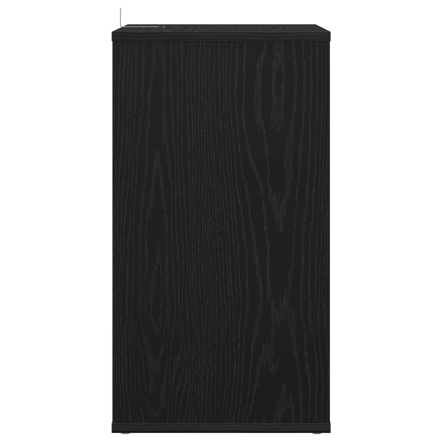 vidaXL Ντουλάπι δίσκων βινυλίου Μαύρη Δρυς 38 x 33 x 61 εκ