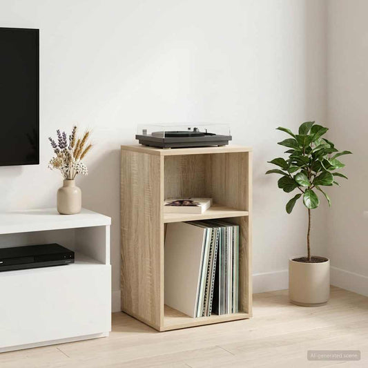 vidaXL Ντουλάπι δίσκων βινυλίου Sonoma Δρυς 38 x 33 x 61 εκ