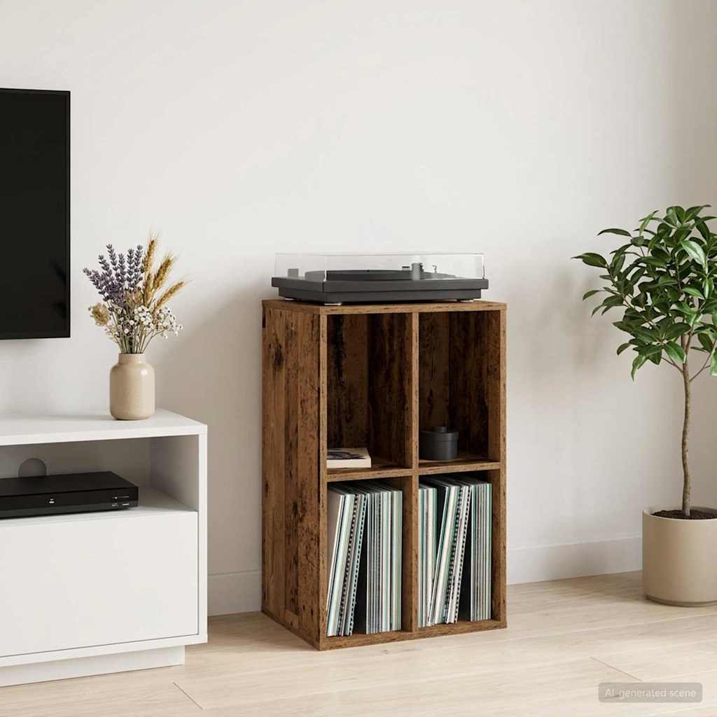 vidaXL Ντουλάπι δίσκων βινυλίου Ξύλο δρυός 44,5 x 36,5 x 74,5 εκ