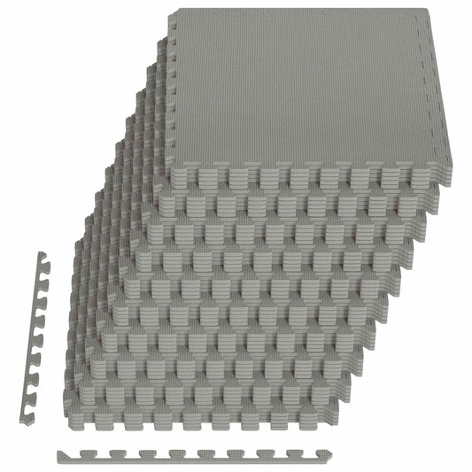 vidaXL Πατάκια 40 pcs Γκρι 14,4 τ.μ. Φελιζόλ EVA
