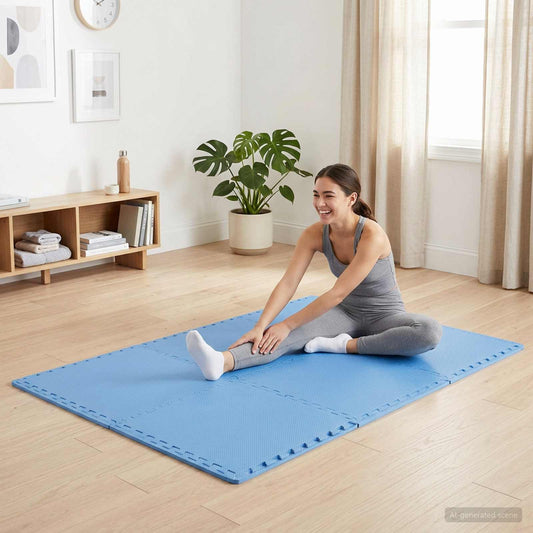 vidaXL Πατάκια 40 pcs Μπλε 14,4 τ.μ. Φελιζόλ EVA