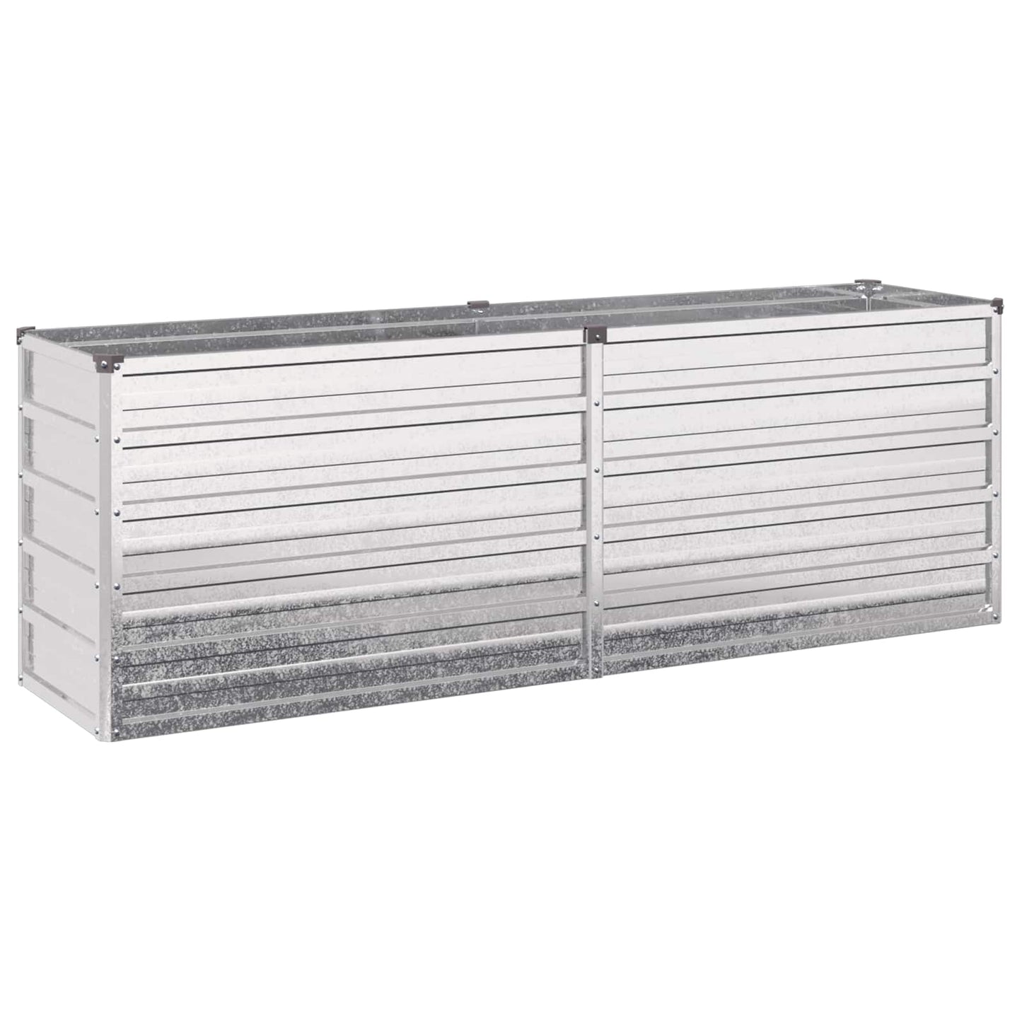 vidaXL Υψωμένο Κρεβάτι Κήπου Ασημί 160 x 40 x 55 εκ. γαλβανισμένο