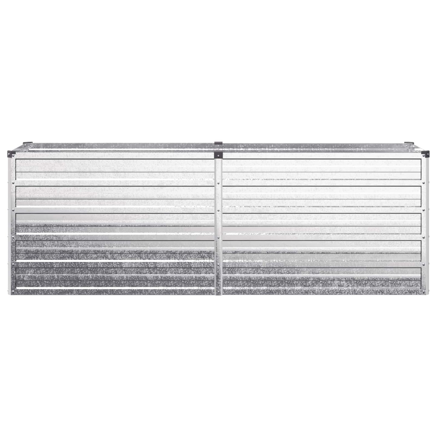 vidaXL Υψωμένο Κρεβάτι Κήπου Ασημί 160 x 40 x 55 εκ. γαλβανισμένο