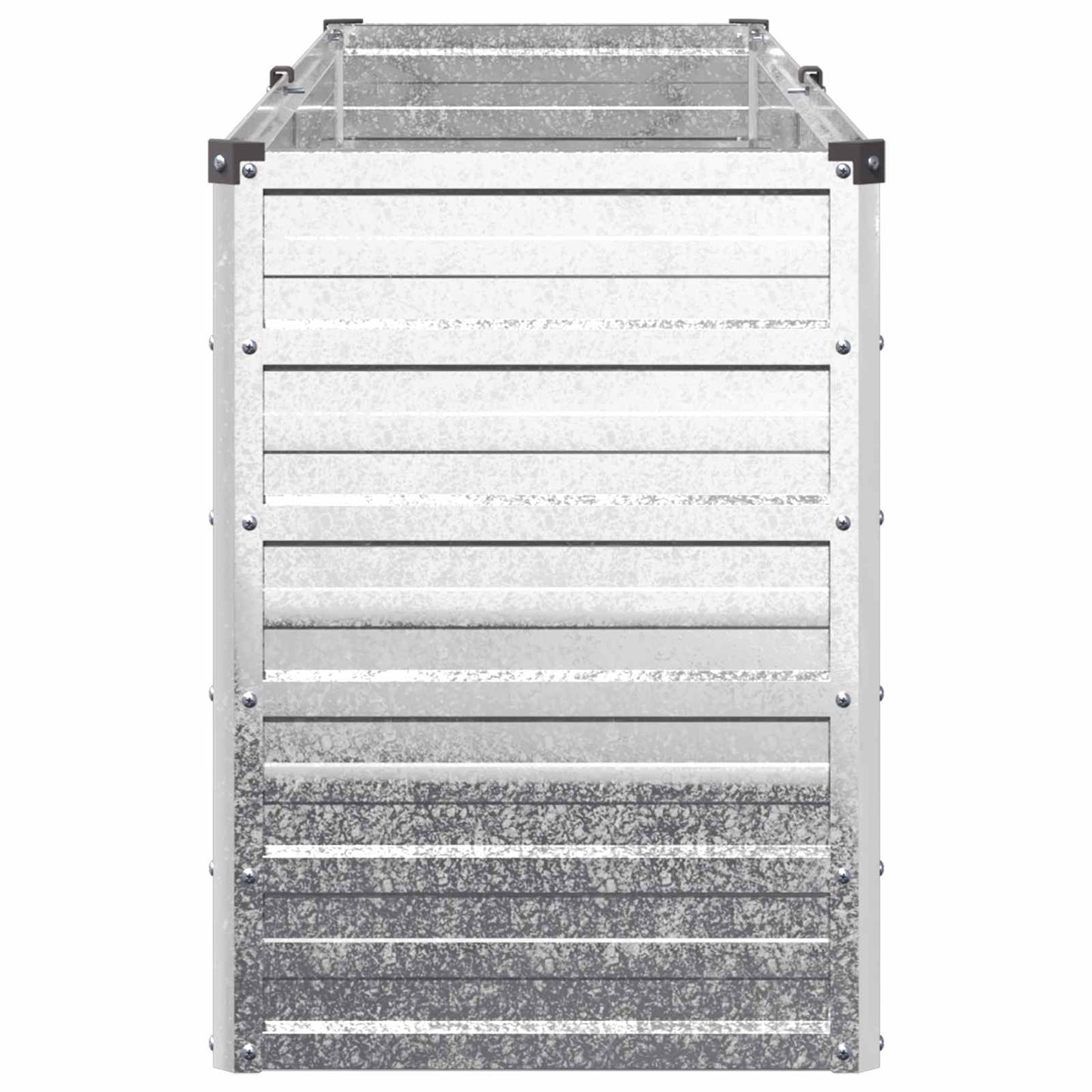 vidaXL Υψωμένο Κρεβάτι Κήπου Ασημί 160 x 40 x 55 εκ. γαλβανισμένο