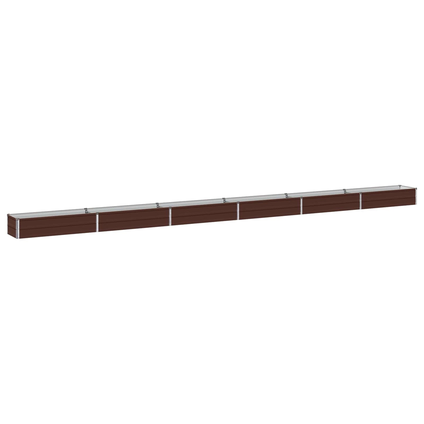 vidaXL Υψωμένο Κρεβάτι Κήπου Καφέ 600 x 40 x 24 εκ.