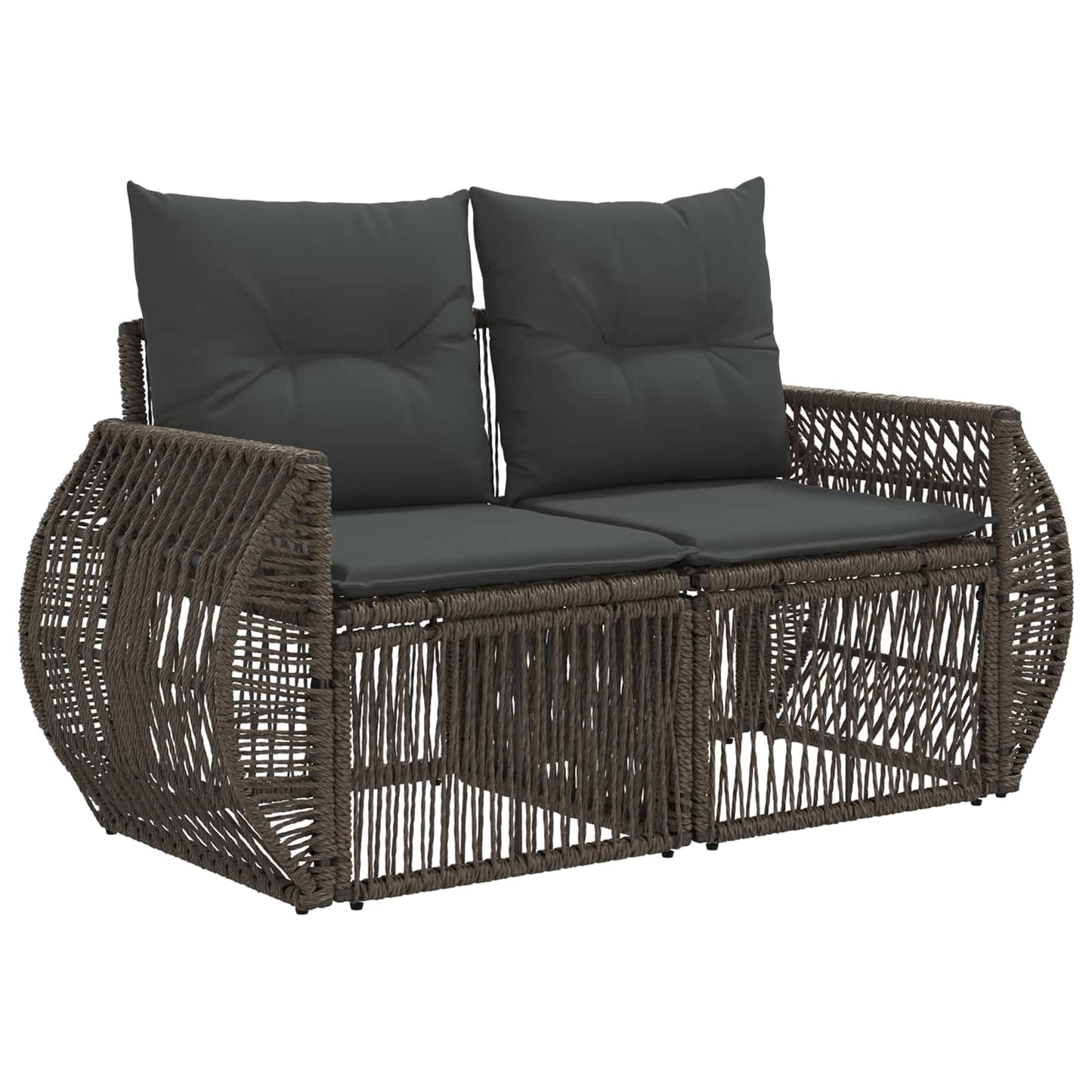 vidaXL Σετ Καναπέ Κήπου 10 τμχ. Γκρι και Σκούρο Γκρι συνθετικό ρατάν