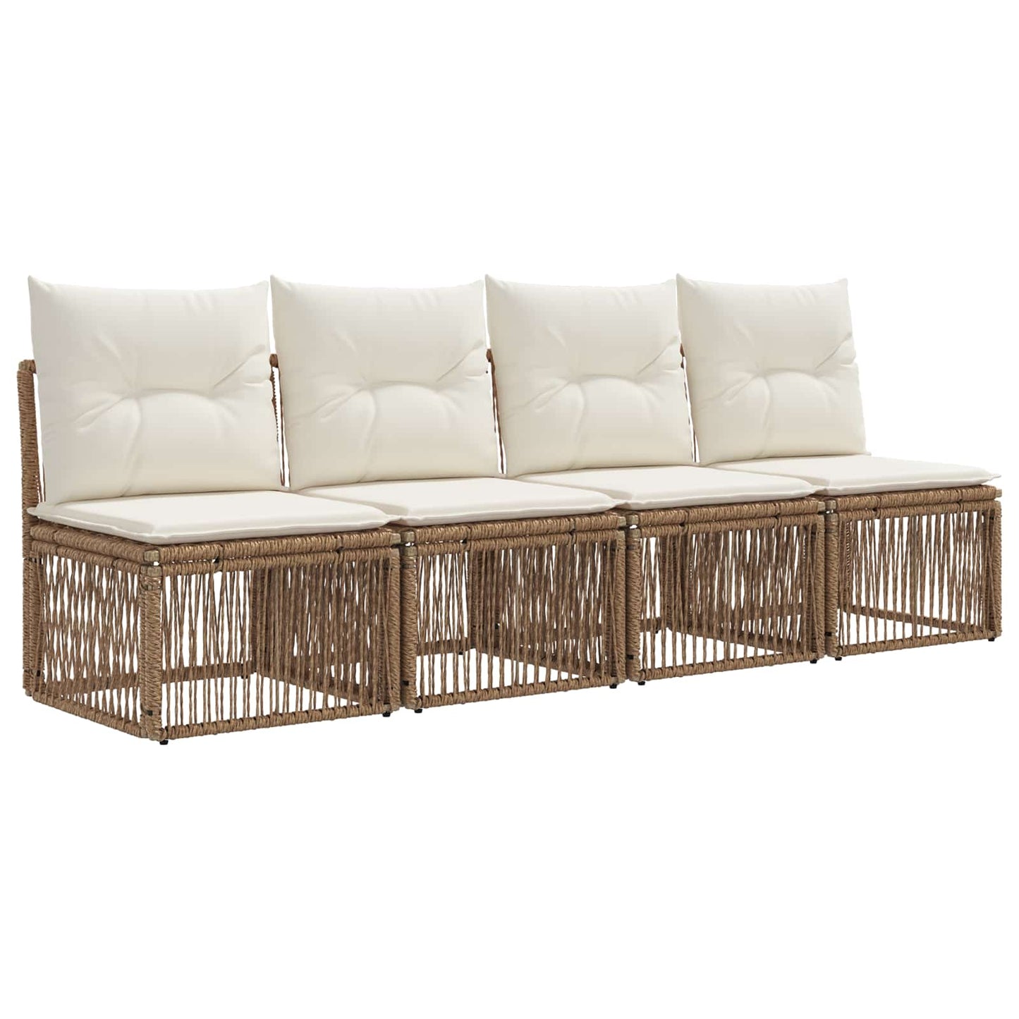 vidaXL Σετ Καναπέ Κήπου 13 pcs Μπεζ συνθετικό ρατάν