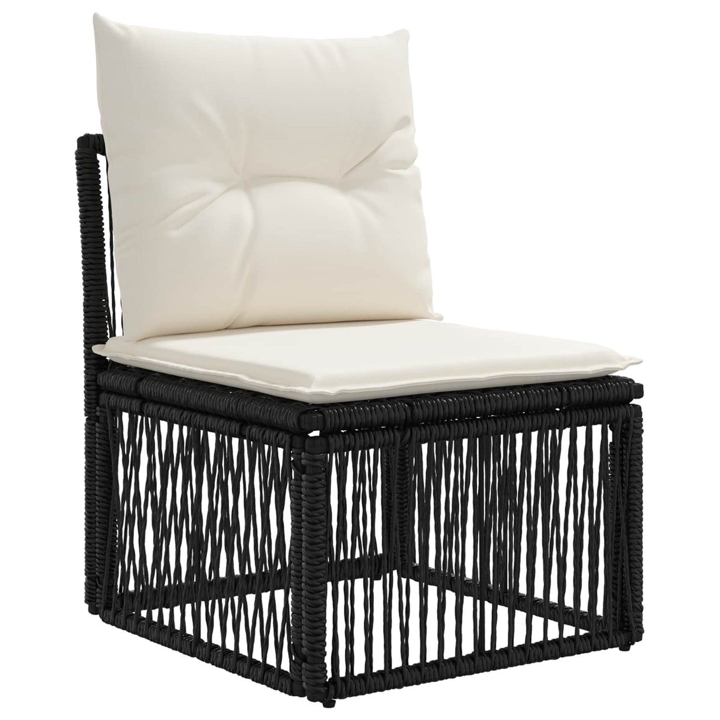vidaXL Σετ Καναπέ Κήπου 14 τμχ. Μαύρο συνθετικό ρατάν