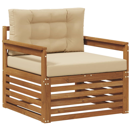 vidaXL Εξωτερικός καναπές Στερεό Ξύλο Ακακίας και Πολυεστέρ