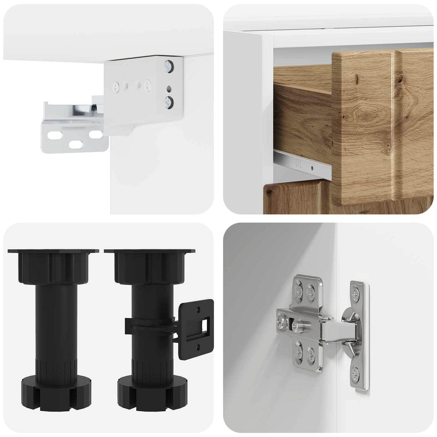 vidaXL Μονάδα κουζίνας LUCCA 8 pcs Artisan Δρυς Επεξεργασμένο Ξύλο