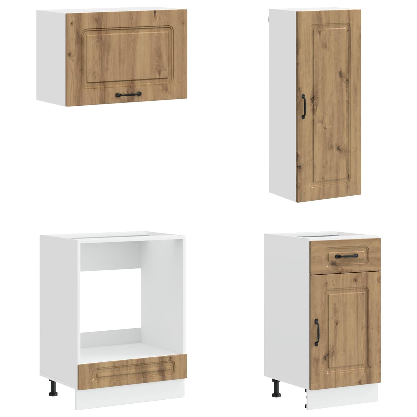 vidaXL Μονάδα κουζίνας KALMAR 8 pcs Artisan Δρυς Επεξεργασμένο Ξύλο