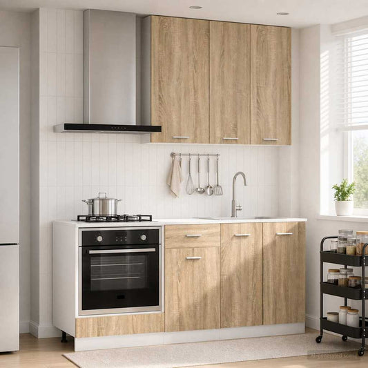 vidaXL Μονάδα κουζίνας LYON 5 pcs Sonoma Δρυς Επεξεργασμένο Ξύλο