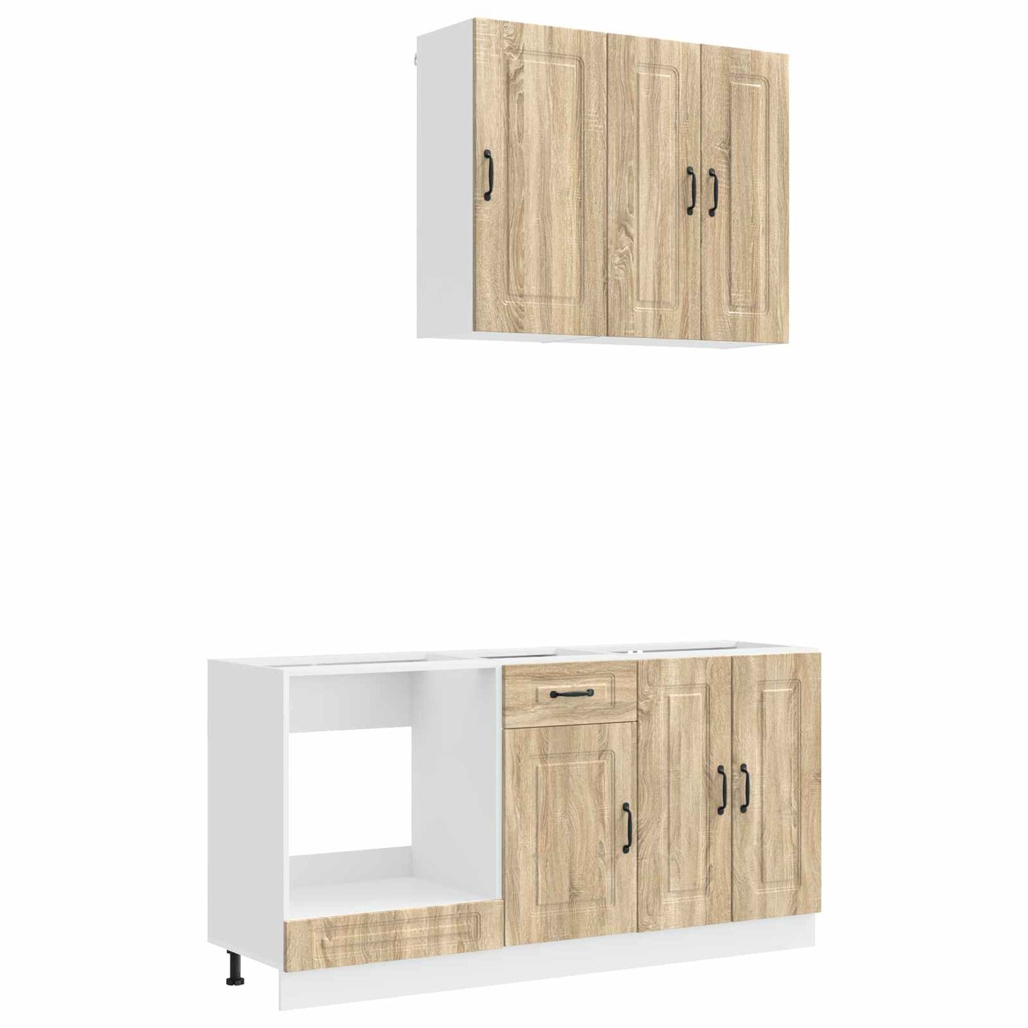 vidaXL Μονάδα κουζίνας KALMAR 5 pcs Sonoma Δρυς Επεξεργασμένο Ξύλο