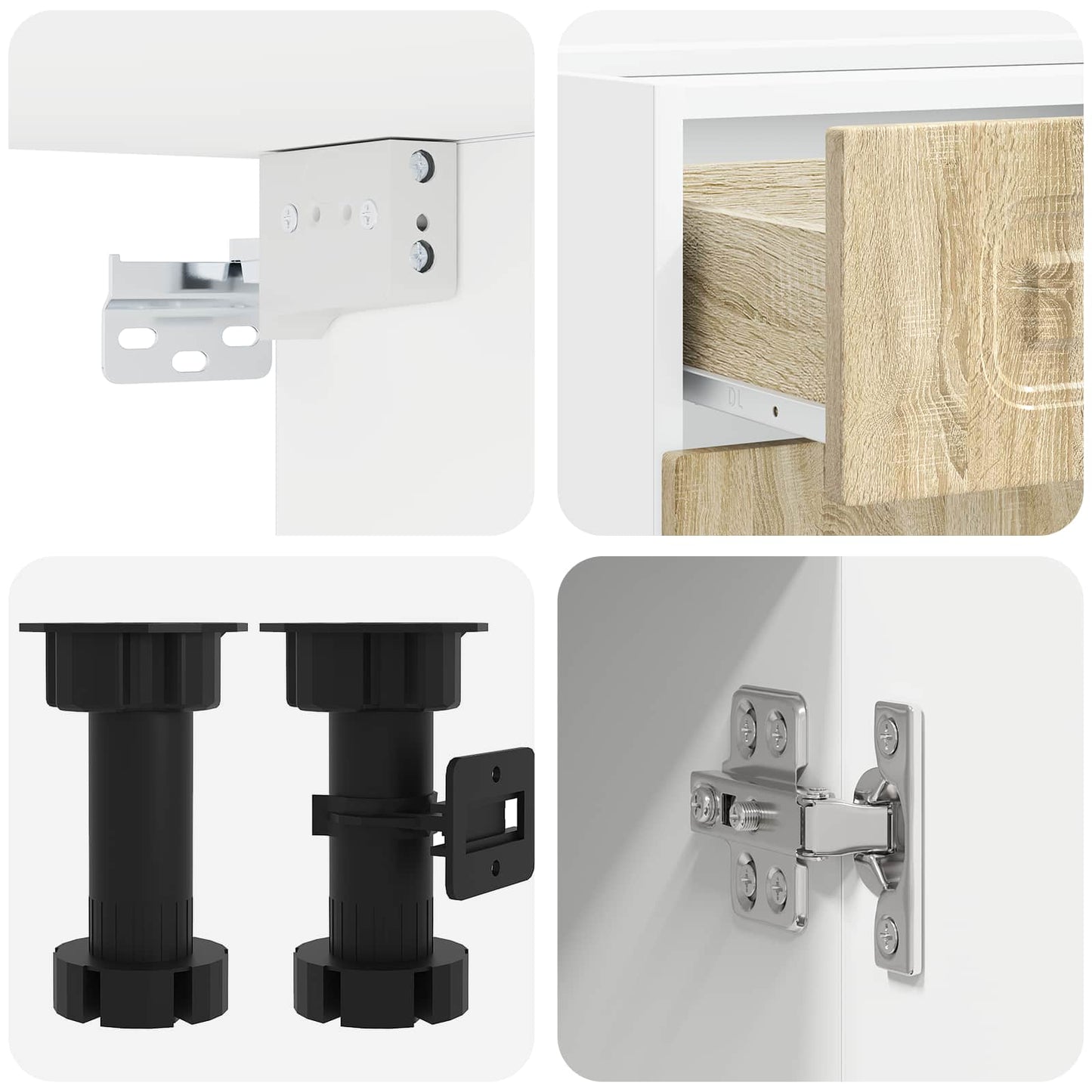 vidaXL Μονάδα κουζίνας KALMAR 5 pcs Sonoma Δρυς Επεξεργασμένο Ξύλο