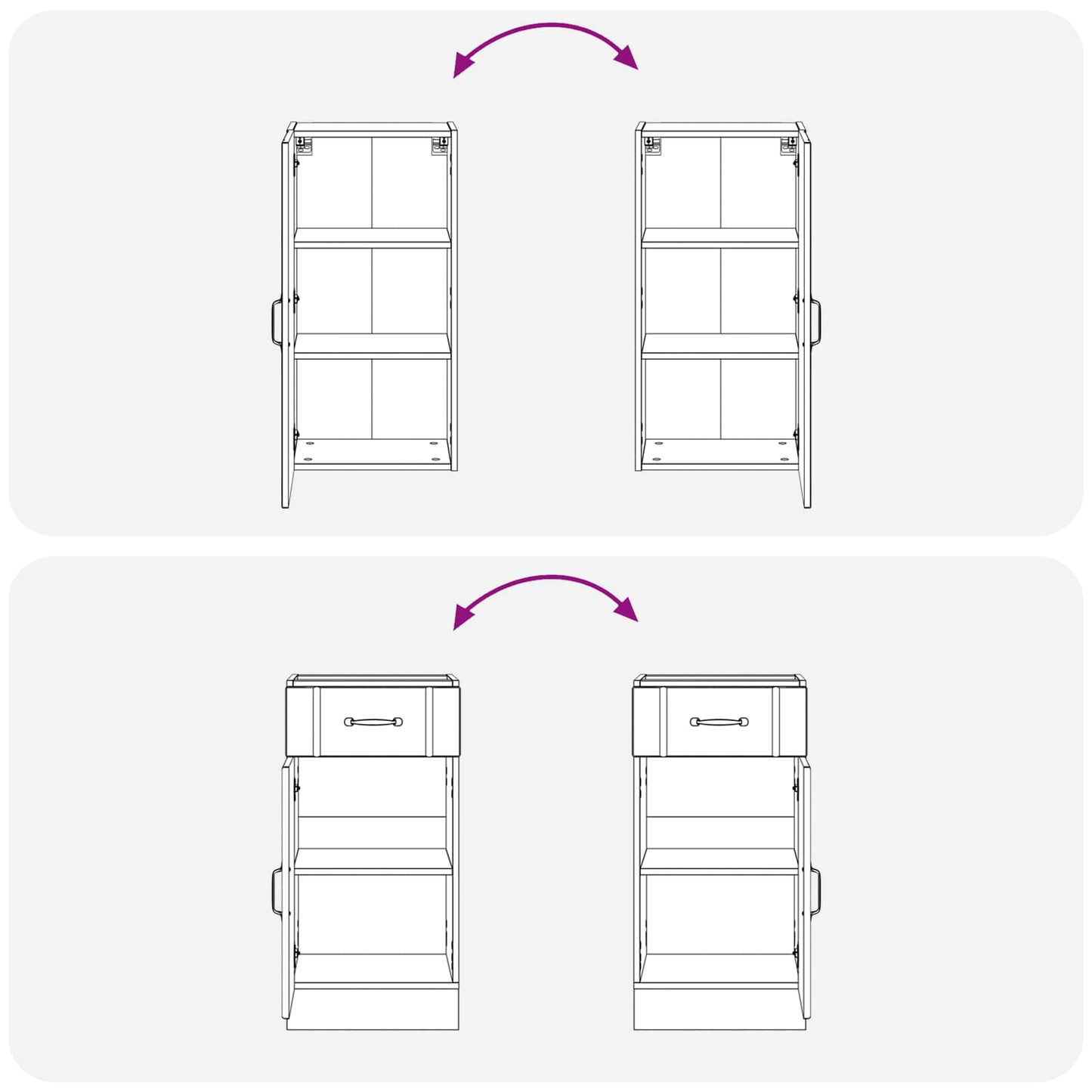 vidaXL Μονάδα κουζίνας LUCCA 5 pcs Καφέ Ξύλο Δρυός Επεξεργασμένο Ξύλο