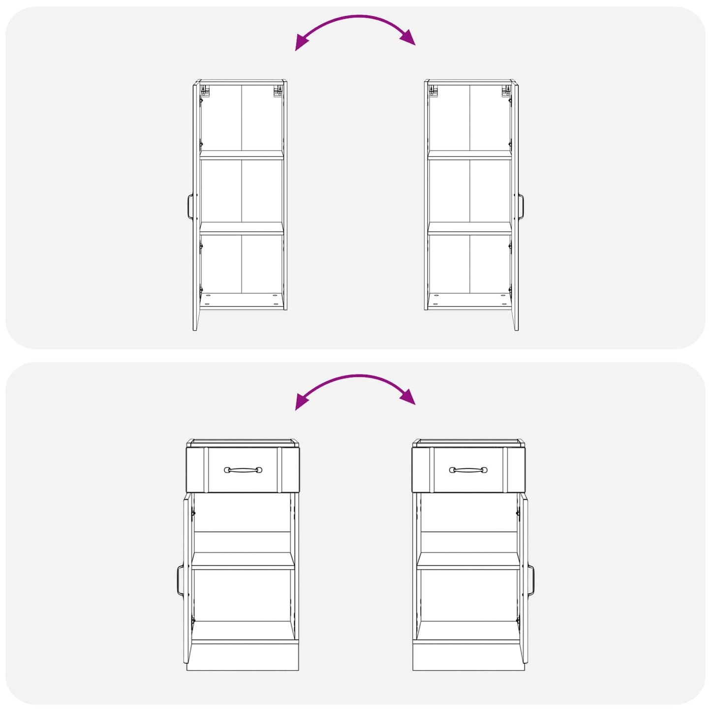vidaXL Μονάδα κουζίνας LUCCA 5 pcs Μαύρο Επεξεργασμένο Ξύλο